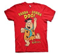 Licenza Ufficiale The Flintstones - Yabba-Dabba-Doo Uomo T-Shirt S-5XL Taglie