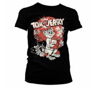 Licenza Ufficiale Tom & Jerry Vintage Fumetto Donna T-SHIRT S-XXL Taglie