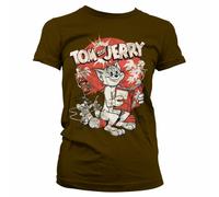 Licenza Ufficiale Tom & Jerry Vintage Fumetto Donna T-SHIRT S-XXL Taglie