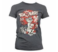 Licenza Ufficiale Tom & Jerry Vintage Fumetto Donna T-SHIRT S-XXL Taglie