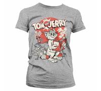 Licenza Ufficiale Tom & Jerry Vintage Fumetto Donna T-SHIRT S-XXL Taglie
