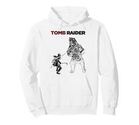 Licenza Ufficiale Tomb Raider Lara Croft vs Bear Felpa con Cappuccio