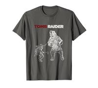 Licenza Ufficiale Tomb Raider Lara Croft vs Bear Maglietta