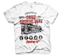 Licenza Ufficiale Venerdì Il 13th- Camp Crystal Lake Uomo T-SHIRT S-XXL Taglie