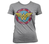 Licenza Ufficiale Wonder Woman Affliggere Logo Donna T-SHIRT S-XXL Taglie