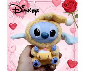 (Licenziato) 1 Stitch: Non importa quanto tu sia stanco, devi ancora prendere un morso. Questa serie include peluche, buste a sorpresa e giocattoli da collezione. Stitch sta tenendo una ciambella, un