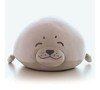 LICHENGTAI Foca Peluche Cuscino Ultra Morbido Giocattolo Animale, Sigillo Giocattolo Del Cuscino, Simpatico Cuscino Sigillo Chiazza Paffuta, Peluche Animali Regalo per Bambini E Adulti, 30CM