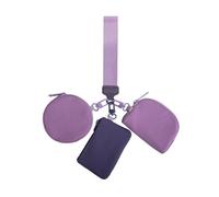 LICHENGTAI Portamonete Impermeabile in Nylon, Portamonete Portatile, Tasca Moneta Mini Portamonete da Donna, Portafoglio da Polso per Carta di Credito ID Chiave Banconote Piegate