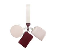 LICHENGTAI Portamonete Impermeabile in Nylon, Portamonete Portatile, Tasca Moneta Mini Portamonete da Donna, Portafoglio da Polso per Carta di Credito ID Chiave Banconote Piegate