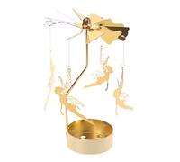LICHENGTAI Rotary Candela Metallo, Portacandele a Filatura, Carosello Candela Rotante, Portacandele Rotanti per Matrimoni, Decorazioni per la Casa, Regali di Compleanno