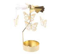 LICHENGTAI Rotary Candela Metallo, Portacandele a Filatura, Carosello Candela Rotante, Portacandele Rotanti per Matrimoni, Decorazioni per la Casa, Regali di Compleanno