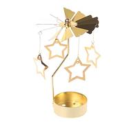 LICHENGTAI Rotary Candela Metallo, Portacandele a Filatura, Carosello Candela Rotante, Portacandele Rotanti per Matrimoni, Decorazioni per la Casa, Regali di Compleanno