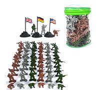 LICHENGTAI Set di Soldati dell'Esercito, Soldatini in Plastica Mini Figure dell'Esercito di Plastica per Uomini dell'Esercito Accessori per Bambini e Adulti