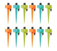LICHENGTAI Set Irrigazione Goccia Automatica, 12 Pezzi Regolabile Irrigazione Goccia Automatica,Sistema di Irrigazione delle Piante, Set per Irrigazione Automatica per Piante da Interni ed Esterni