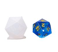 LICHENGTAI Stampi in Silicone Cubi Stampi in Silicone Epossidici Dadi Casting Mould Stampi di Cristallo Gioco Digitale Irregolare con Le Specifiche Multiple per la Resina Gioielli Collana Fai da Te