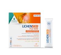 Lichensed Flu 600 - Integratore Alimentare per Mal di Gola, Sintomi Influenzali e Difese Immunitarie - Con Propoli, Altea, Marrubio e NAC - Calma la Gola Irritata e Fluidifica - 14 stick da 4 g