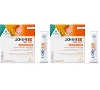 Lichensed Flu 600 - Integratore Alimentare per Mal di Gola, Sintomi Influenzali e Difese Immunitarie - Con Propoli, Altea, Marrubio e NAC - Calma la Gola Irritata e Fluidifica - 14 stick da 4 g