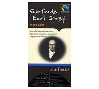 Lichfields Fairtrade Earl Grey 20 Bustine di tè 40g