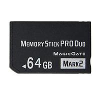 LICHIFIT Memory Stick Pro Duo da 64 GB Memory Card Thumb Drive Flash Drive Bulk per Sony PSP 2000 3000 Nero ad alta velocità