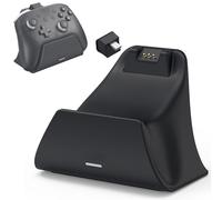 LICHIFIT Stazione di ricarica con adattatore per controller Nintendo Switch 2 Pro, base di ricarica con indicatore luminoso, ricarica rapida e protezione da sovraccarico, supporto per caricabatterie