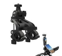 LICHIFIT Supporto a morsetto per manubrio della bici per DJI Osmo Action 5 Pro per Insta360 X4 per GoPro Hero 13 Action Camera Base Staffa anteriore per bicicletta Asta di estensione Supporto