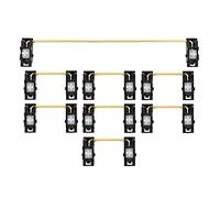 LICHONGUI Everligure Panda Nero Bianco Placcato Oro Placcato Stabilizzatore Montato per la Piastra di Tastiera Meccanica Personalizzata YC66 Zeeyoo 68 YC96 Womier (Color : Panda S 104 x1)