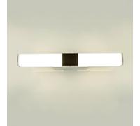 Licht-Erlebnisse Applique LED in acciaio inox plastica cromata bianca IP44 bagno L:40 cm 4100 K 630 lm neutro bianco specchio applique bagno HAILEY