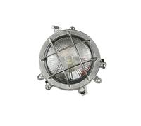 Licht-Erlebnisse Applique Serifos in ottone a forma di oblò stile marittimo elegante color nichel opaco vintage Ø14cm G9 IP44 per giardino, cortile