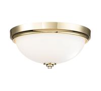 Licht-Erlebnisse Avorio Lampada Da Soffitto Rotonda IP44 Ø 33,5 cm 1 Luce E27