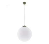Licht-Erlebnisse Hängelampe Pendelleuchte Olivgrün Weiß E27 Ø40 cm 1 Luce IP20