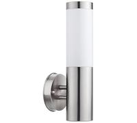 licht-erlebnisse in Acciaio Inox da Parete per Esterni Lampada Portalampada E27 Custodia Impermeabile IP44 Lampada da Esterno Cortile Lampada Giardino Giardino Lampada da Parete
