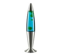 Licht-Erlebnisse JENNY Lampada Lavalampe Retro Verde Blu 42 cm, G9
