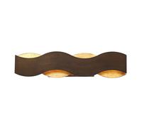 Licht-Erlebnisse Kester Lampada Parete LED Up Down, 61 cm, Bronzo/Oro, 3000 K