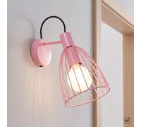 Licht-Erlebnisse Kinder Wall Spot Rosa Metallo E27 Flessibile 15 cm