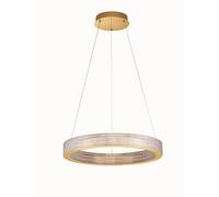Licht-Erlebnisse Lampada a Sospensione LED Anello Ø 60 cm Oro 3000 K 5286 lm