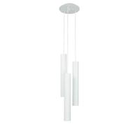 Elegante Pendelleuchte Bianco Metallo 3-flmg Moderno Pranzo Salotto Lampada Eye [EEK: A++]