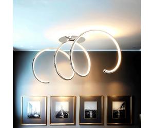 Licht-Erlebnisse Lampada da soffitto LED design a onda 2300 lm 3000 K Moderna lampada da soffitto per interni illuminazione soggiorno sala da pranzo