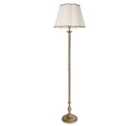 Licht-Erlebnisse Lampada da terra premium in ottone bronzato Art Nouveau E27 fino a 60W 230V lampada da soggiorno lampada da terra per interni lampada da terra