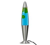 Lampada di lava blu giallo, argento, lampada di lava, lampada d'atmosfera, soggiorno, altezza 42 cm, G9, lampadina inclusa, rilassante, calmante, lampada di lava moderna JENNY