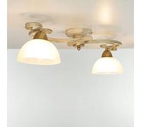 Licht-Erlebnisse Lampadario per interni Aurora color bronzo dal design shabby chic 2xE27 Lampada da soffitto in stile rustico ideale per salotto e camera da letto