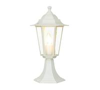 Licht-Erlebnisse Lampione da giardino Paris elegante piantana bianco stile antico rustico E27 impermeabile IP44 ideale per esterni: cortile terrazzo