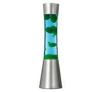 Licht-Erlebnisse Lavalamp Sandro lampada lava estiva e vivace blu con effetto magma cera verde lampadina 39cm E14 incl. ideale per camera da letto salone