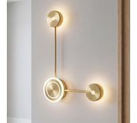 Licht-Erlebnisse LED Lampada Da Parete Dimmerabile Dorata 44 cm 560 lm 3000 K