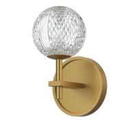Licht-Erlebnisse LED Wandleuchte Kugelschirm H: 21.9 cm Ottone 3000 K 250 lm