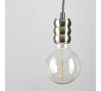 Licht-Erlebnisse loft vintage lampada a sospensione - Montatura in ottone/per lampadine a Vintage/E27 fino a 40 Watt/grande lampadario lampada a sospensione per interni cucina soggiorno corridoio