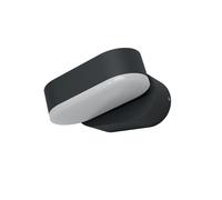 Licht-Erlebnisse Luradon LED Lampada Parete Dark Gray 3000K IP44 Regolabile