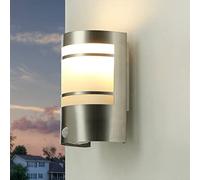 Lampada da Parete Esterno Movimento Acciaio Inox E27 IP44 Giardino Casa Luce per