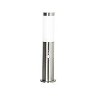 Licht-Erlebnisse Paletto luminoso per esterni Brighton con rilevatore di movimento in acciaio inox H:56 cm GU10 luce a basso abbagliamento ideale per giardino viale