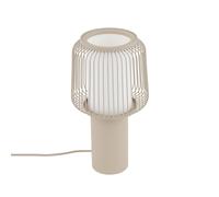 Licht-Erlebnisse Tischleuchte Beige E27 33.5 cm Camera Da Letto Blendarm Ufficio