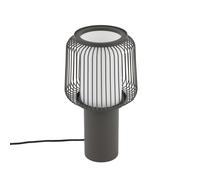 Licht-Erlebnisse Tischleuchte Modern Grau E27 33.5 cm Per Interni
